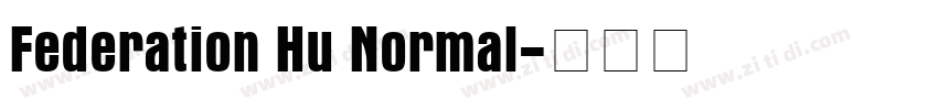 Federation Hu Normal字体转换